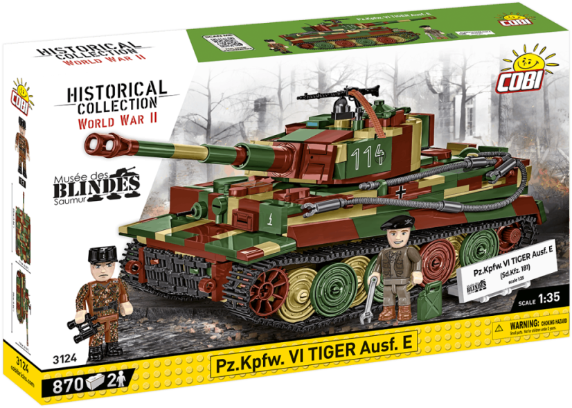 Pz.Kpfw. VI Tiger Ausf. E WWII - Plastová stavebnice COBI