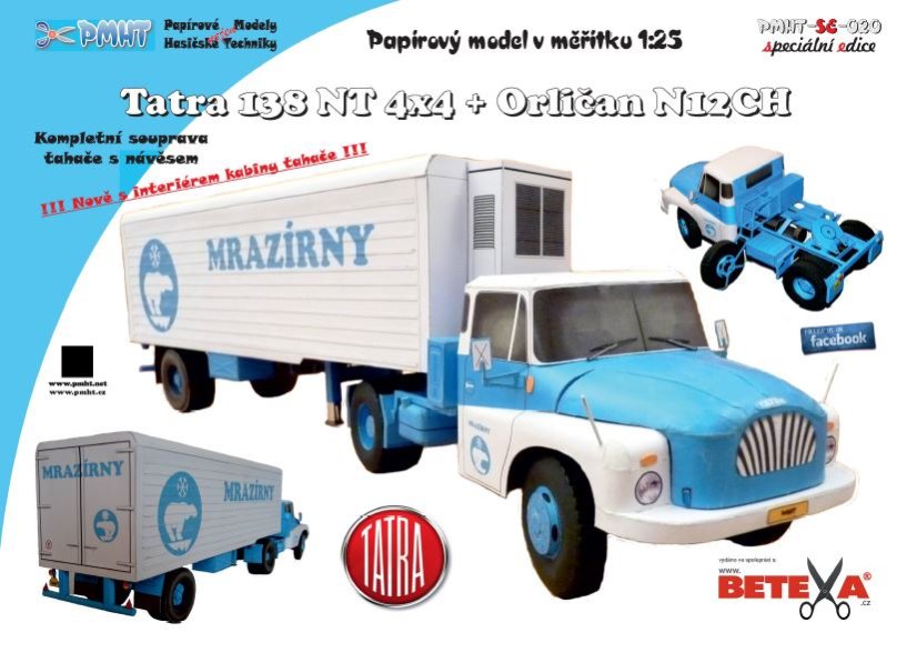 Tatra 138 NT 4x4+ Orličan N12CH - Mrazírny
