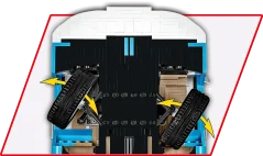 Volkswagen Transporter T2b Bus, 1:12 - COBI plastic kit