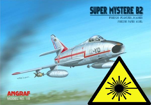 Super Mystere B.2 - Laserové doplňky - kostra, detaily