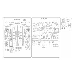 Ki-61-I TEI - Laserové doplňky - kostra, detaily