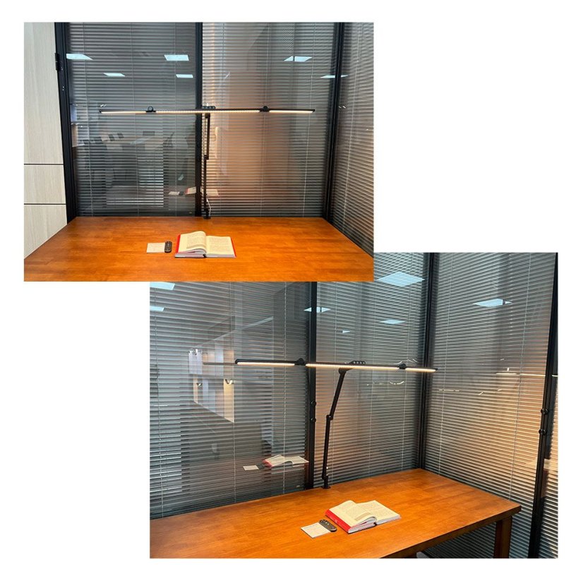 LED stolná pracovná lampa, 36 W, 3000 - 6500 K, stmievateľná