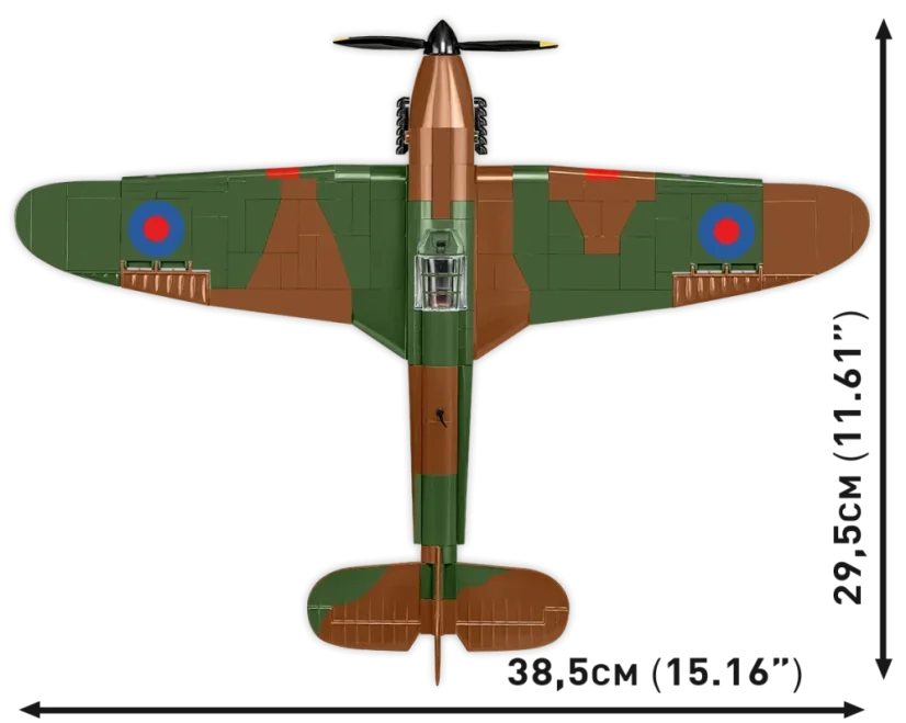 Hawker Hurricane No.302 WWII- Plastová stavebnice COBI