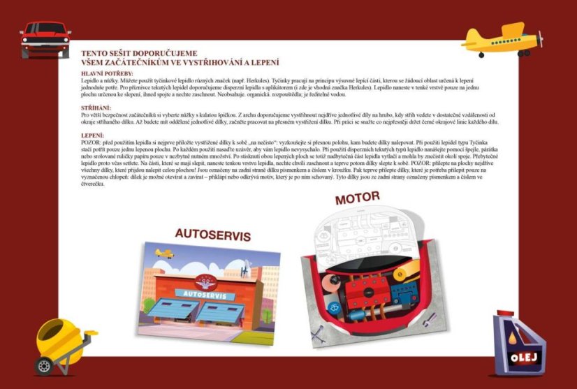 Začínáme vystřihovat - Autoopravna