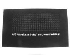 Nut with visible screw 1 mm (250 pcs)