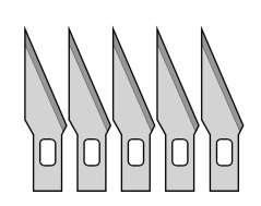 Replacement blades 6 mm, 5 pcs