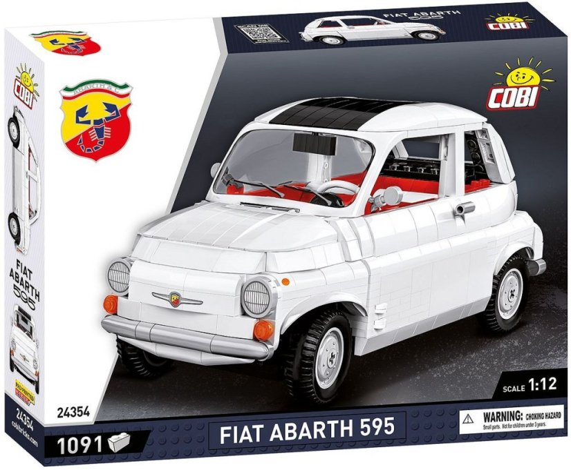 Fiat Abarth 595, 1:12 - Plastová stavebnice COBI
