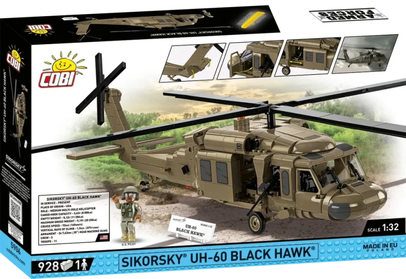 Sikorsky UH-60 Black Hawk - Plastová stavebnica COBI
