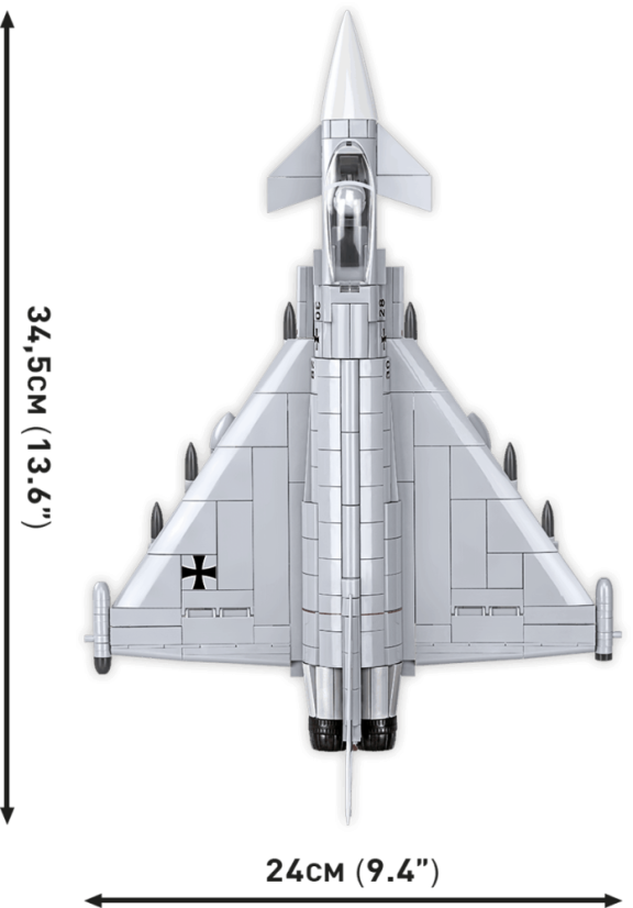 Eurofighter Typhoon Luftwaffe - Plastová stavebnice COBI