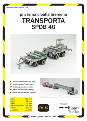 Transporta SPDB 40 - přívěs na dlouhá břemena