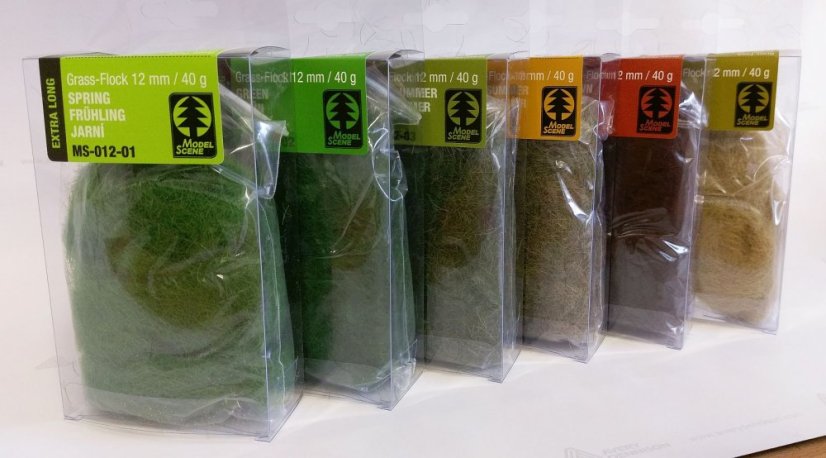 Statická tráva 12 mm - pozdní léto 40g