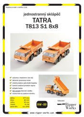 Jednostranný sklápěč Tatra 813 S1 8x8 - DRTIKOLKA