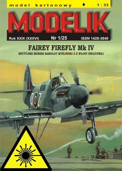 Fairey Firefly Mk IV - Laserové doplňky - kostra