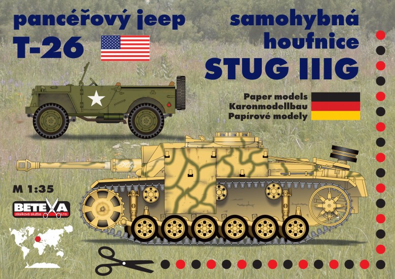Jeep T-26 a houfnice Stug IIIG