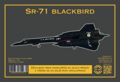 Proudové letadlo SR-71 Blackbird - výroční edice 2023