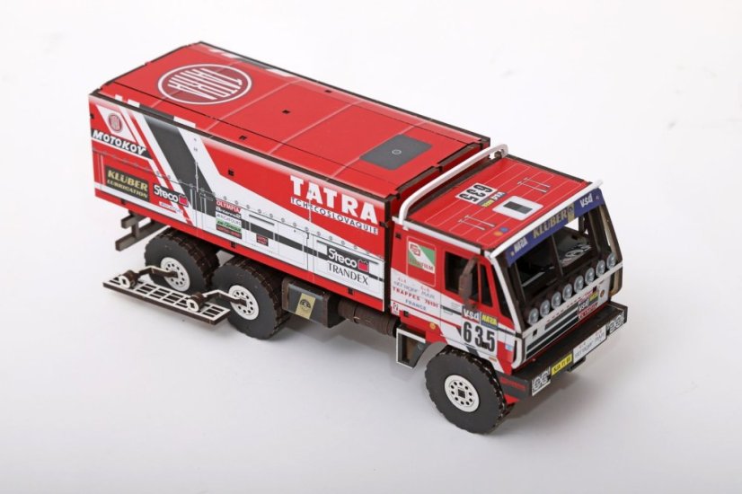 Tatra 815 6x6 Dakar 1986 - č.635 - Kahánek, Gumulec, Kalina - dřevěná stavebnice