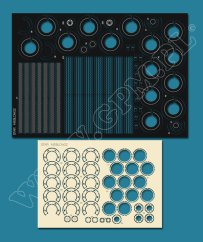 Autobus MEBLOWÓZ STAR 27 N38 - Laserové doplňky - kostra, díly kol, dezény