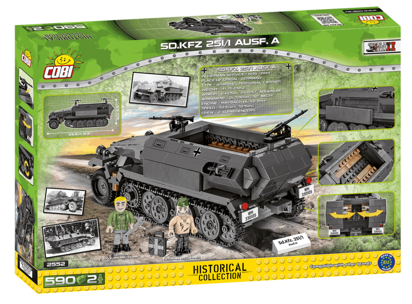 Sd.Kfz. 251/1 Ausf. A - Plastová stavebnica COBI