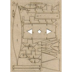 Armored Battleship Fredericksburg - Laser accessories- wooden deck