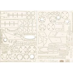 MiG-15 bis - Laserové doplňky - kostra