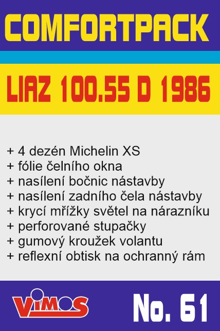 Liaz 100.55 D č 633- Dakar 1986 - Comfort pack