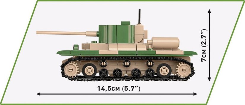 Set tanků Renault R35, Valentine IX, Panzer I - Plastová stavebnice COBI
