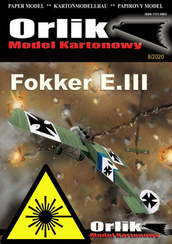 Fokker E.III - Laserové doplňky - kostra