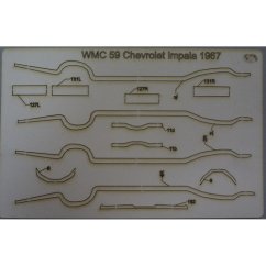 Chevrolet Impala 1967 - Laserové doplňky - kostra