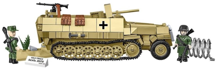 Sd.Kfz. 251/10 WW II - Plastová stavebnica COBI