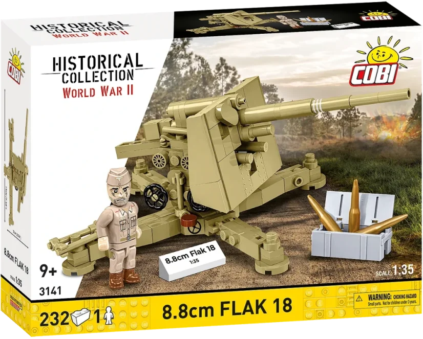8,8 cm Flak 18 WWII - Plastová stavebnica COBI