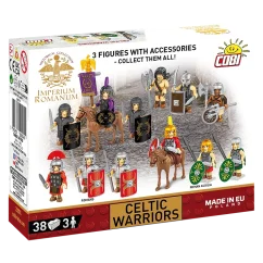 3 figúrky: Keltskí bojovníci - Plastová stavebnica COBI