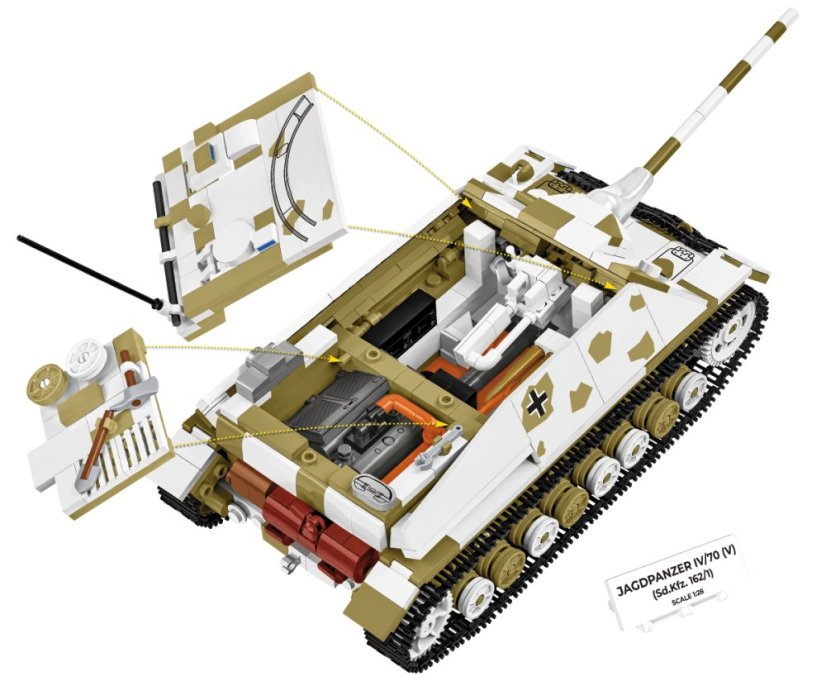 JAGDPANZER IV/70 (V) WWII - Plastová stavebnice COBI