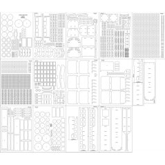Lokomotiva Renfe Class 354 - Laserové doplňky - kostra, detaily