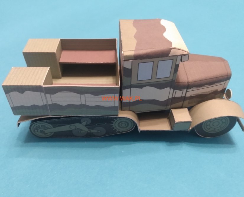 Dělostřelecký tahač C4P s polním dělem 75 mm