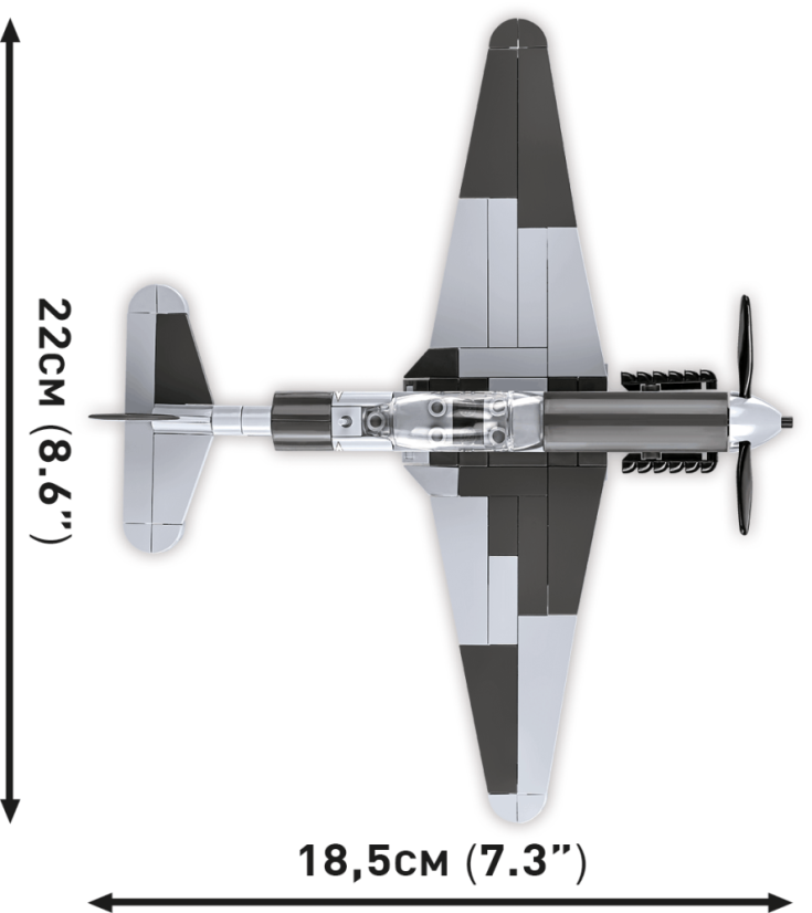Jakovlev JAK-1b WWII- Plastová stavebnice COBI