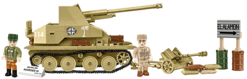 Sd.Kfz. 139 MARDER III WW II - Plastová stavebnice COBI