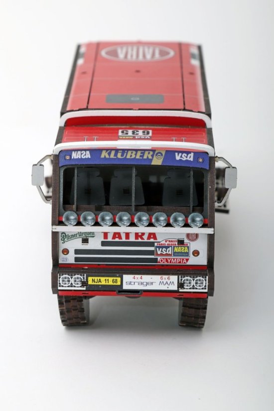 Tatra 815 6x6 Dakar 1986 - č.635 - Kahánek, Gumulec, Kalina - dřevěná stavebnice