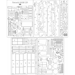 Steam locomotive kkStB 229 - Laser accessories - skeleton, details