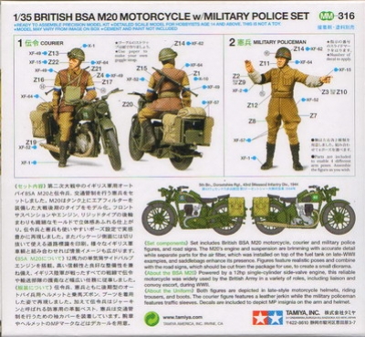 BSA M20 s vojenským policistou