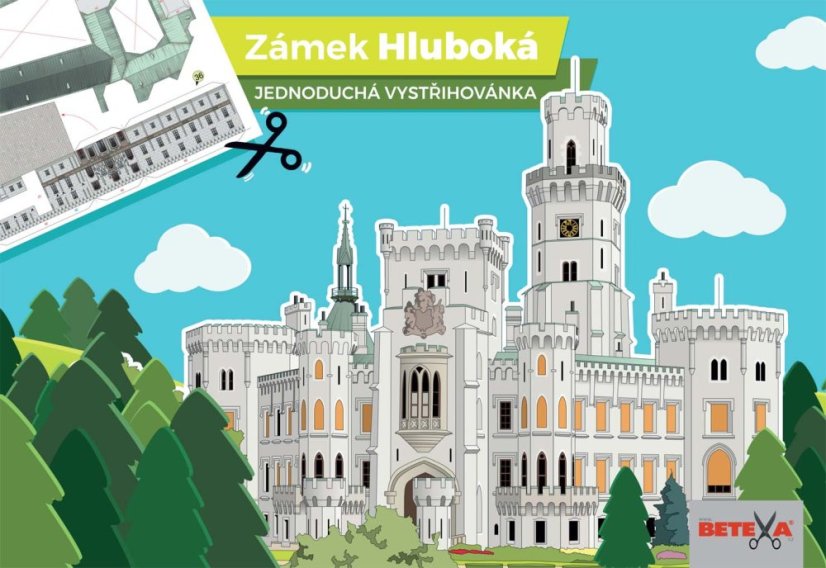 A simple cutout chateau Hluboka