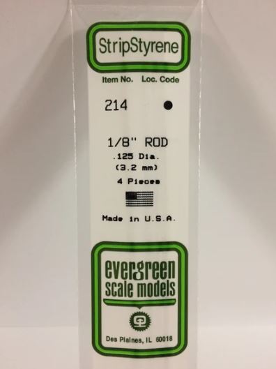 Plastový profil kulatý, průměr 3,2mm, délka 350mm