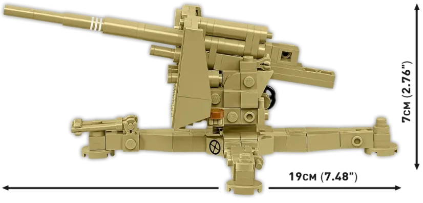 8,8 cm Flak 18 WWII - Plastová stavebnica COBI