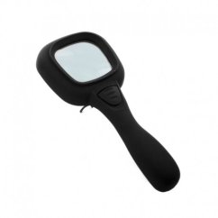 Hand magnifier with LED light