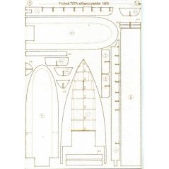 Parník Krasnoyarsk - Laserové doplňky - kostra