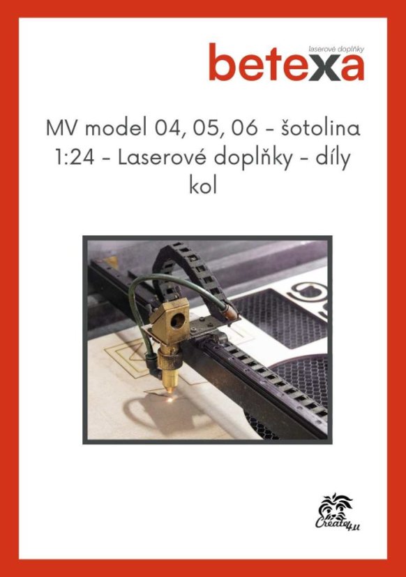 Audi Quattro A2 - šotolina 1:24 - Laserové doplňky - díly kol