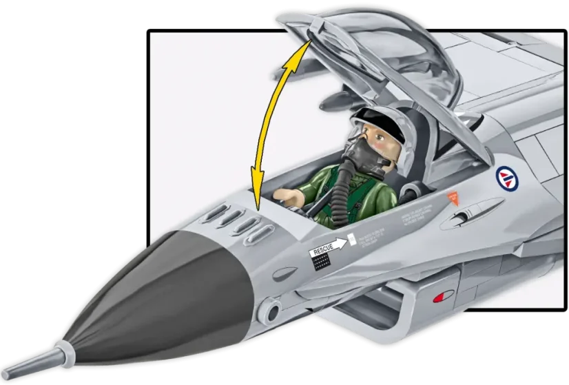 F-16 AM - Fighting Falcon - Plastová stavebnice COBI