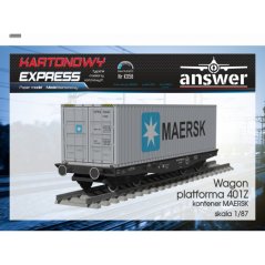 Platformový vagon 401Z -kontajner MAERSK