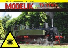 Parní lokomotíva T9.1 (TKi1) - Laserové doplňky - kostra, detaily, díly kol