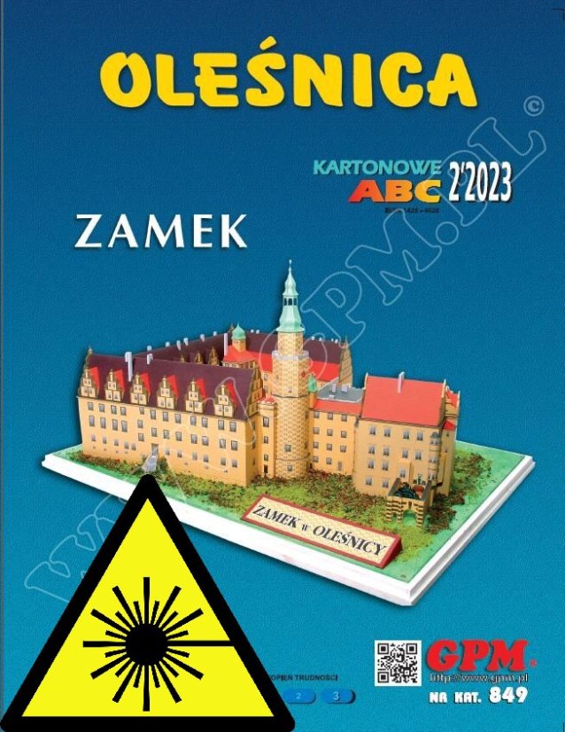 Zámek Olesnica - Laserové doplňky - kostra, detaily