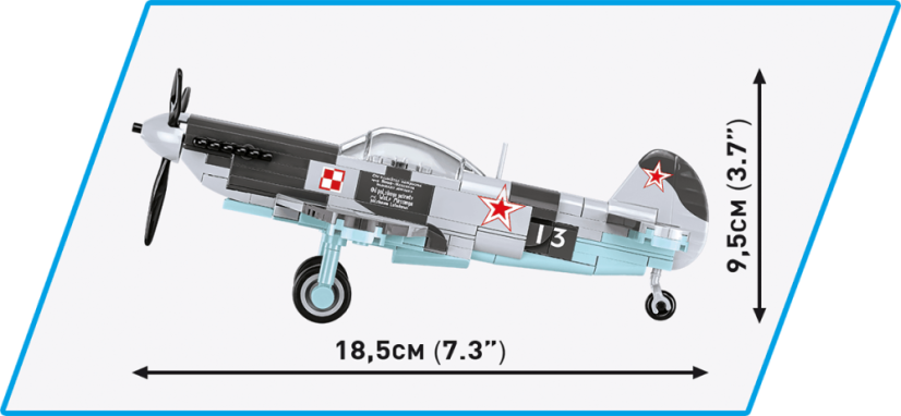 Jakovlev JAK-1b WWII- Plastová stavebnice COBI